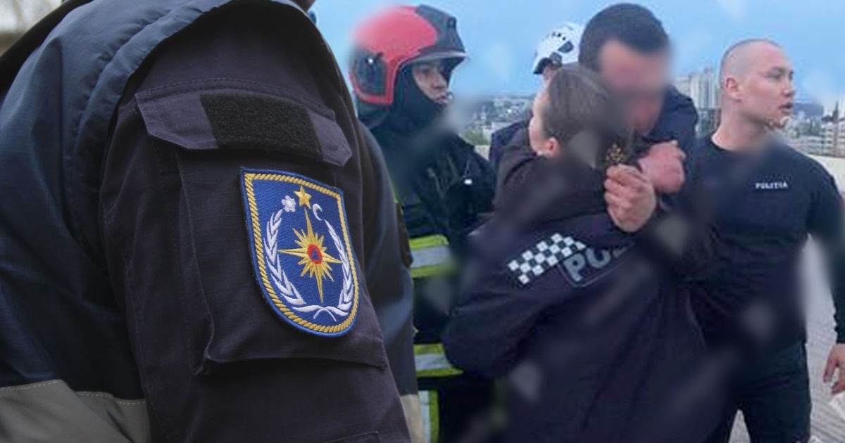 Столичные полицейские предотвратили самоубийство. Коллаж: Point.md