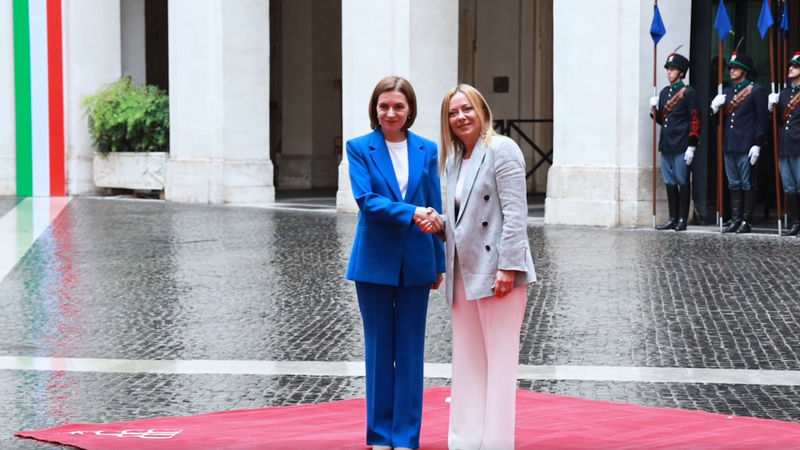 Maia Sandu s-a întâlnit cu Giorgia Meloni la Roma.