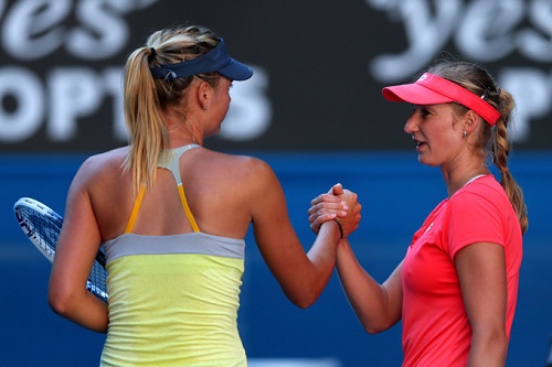 В полуфинале Australian Open Екатерина проиграла Шараповой со счетом 3:6, 2:6.