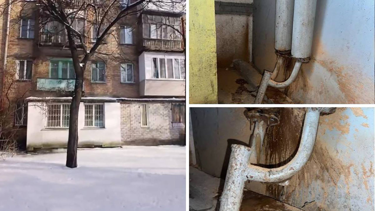 В киевских домах начало прорывать трубы системы отопления.