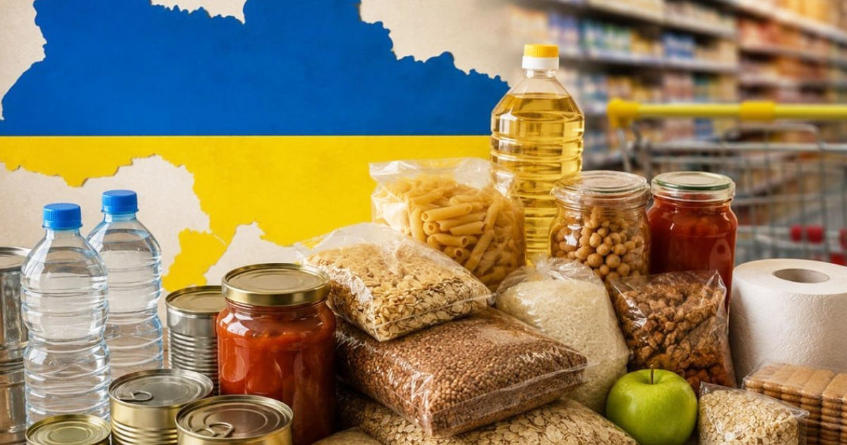 Украинцам порекомендовали запастись едой и водой минимум на 7-10 дней.