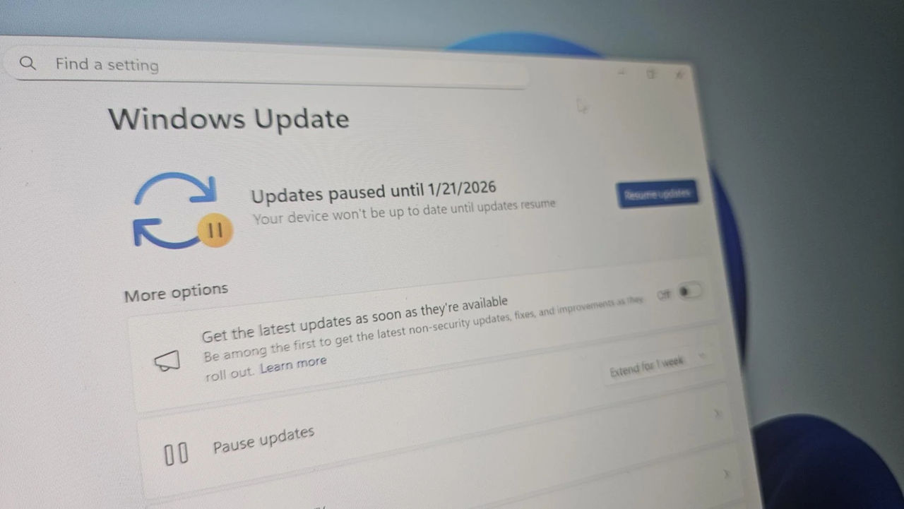 В Windows 11 появилась функция бесконечной приостановки обновлений.