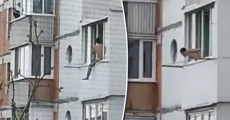 На Буюканах мужчина кричал из окна и выбрасывал вещи. Коллаж: Stiri.md