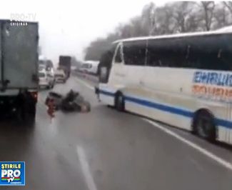 Accident în lanț pe autostrada Kiev-Cernigov. 