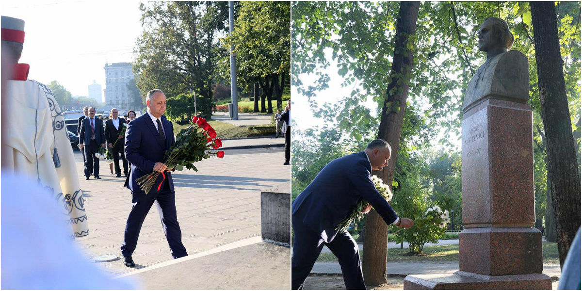Dodon: O sărbătoare a limbii noastre istorice – limba moldovenească. Foto: facebook.com
