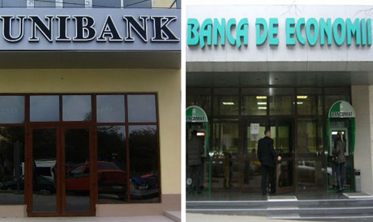 Banca de Economii и UNIBANK несут потери.