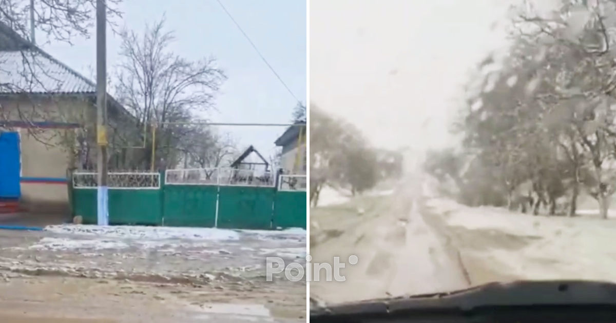 Ninsori în sudul Republicii Moldova.