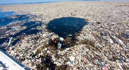 Самый большой "мусорный остров" в океане достиг размеров Франции. Фото: ludirosta.ru.