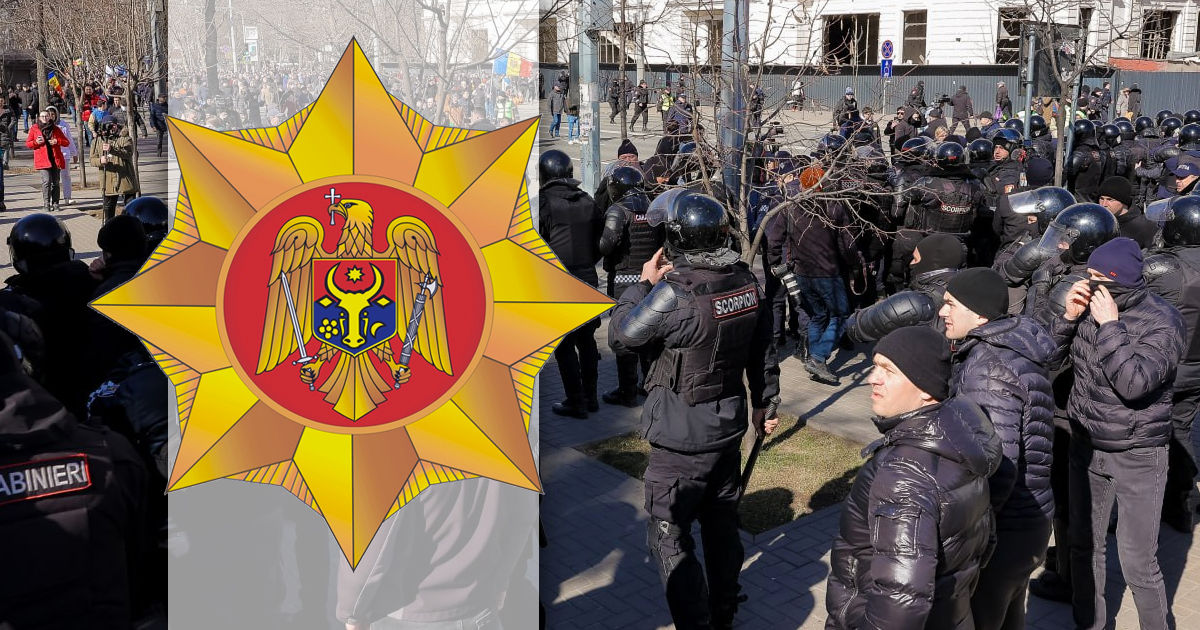 МВД: На вчерашнем протесте не было правоохранителей из других стран. Коллаж: Point.md
