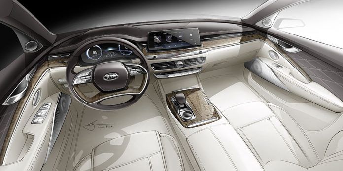 Kia arată imagini cu celui mai luxos sedan pe care îl produce