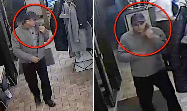 Полиция разыскивает мужчину по подозрению в краже кошелька. 