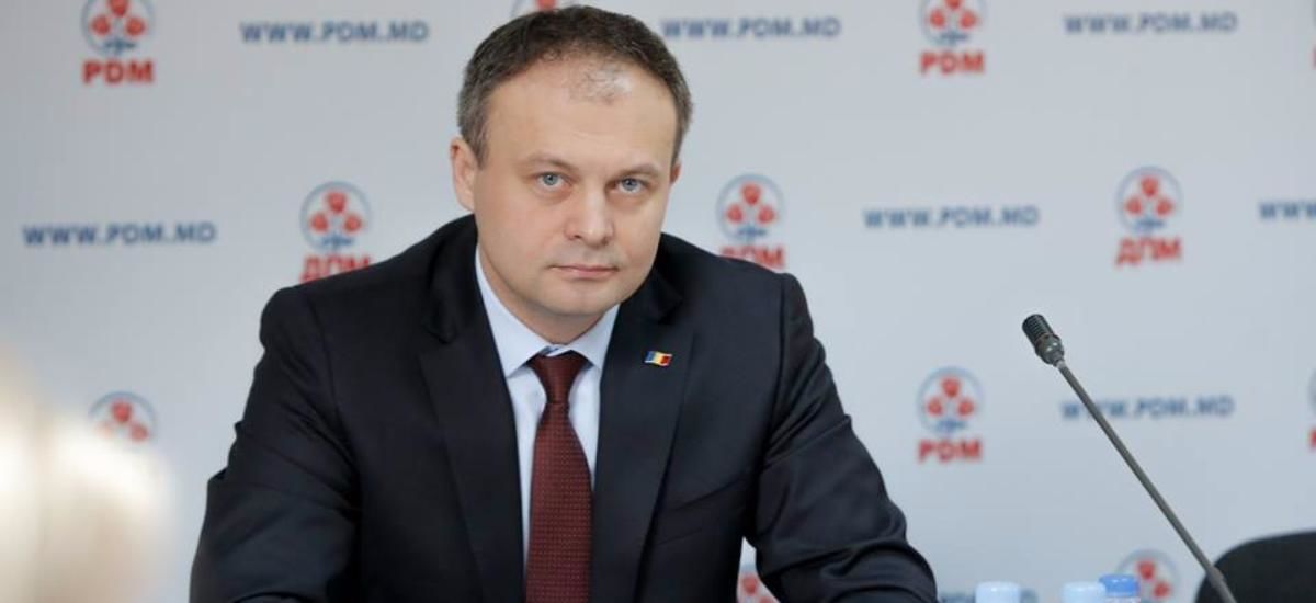Председатель парламента Андриан Канду, заместитель председателя ДПМ.