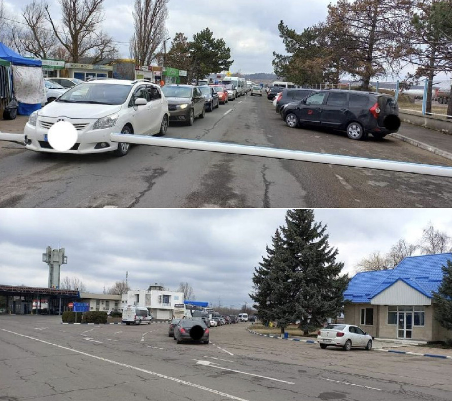 Движение на КПП “Леушены” затруднено.