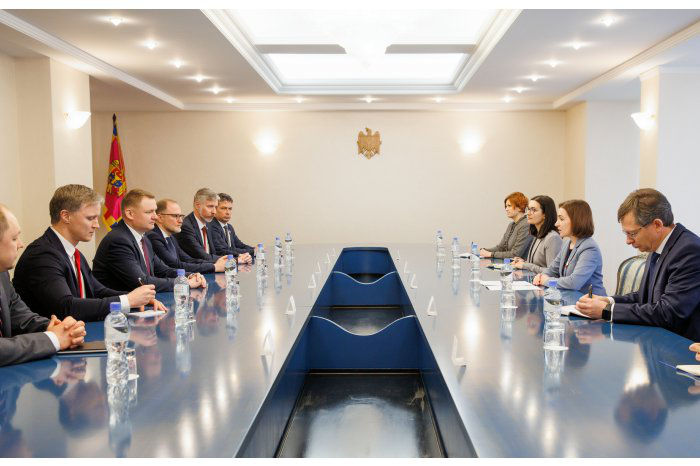 Майя Санду встретилась с председателем парламента Латвии.