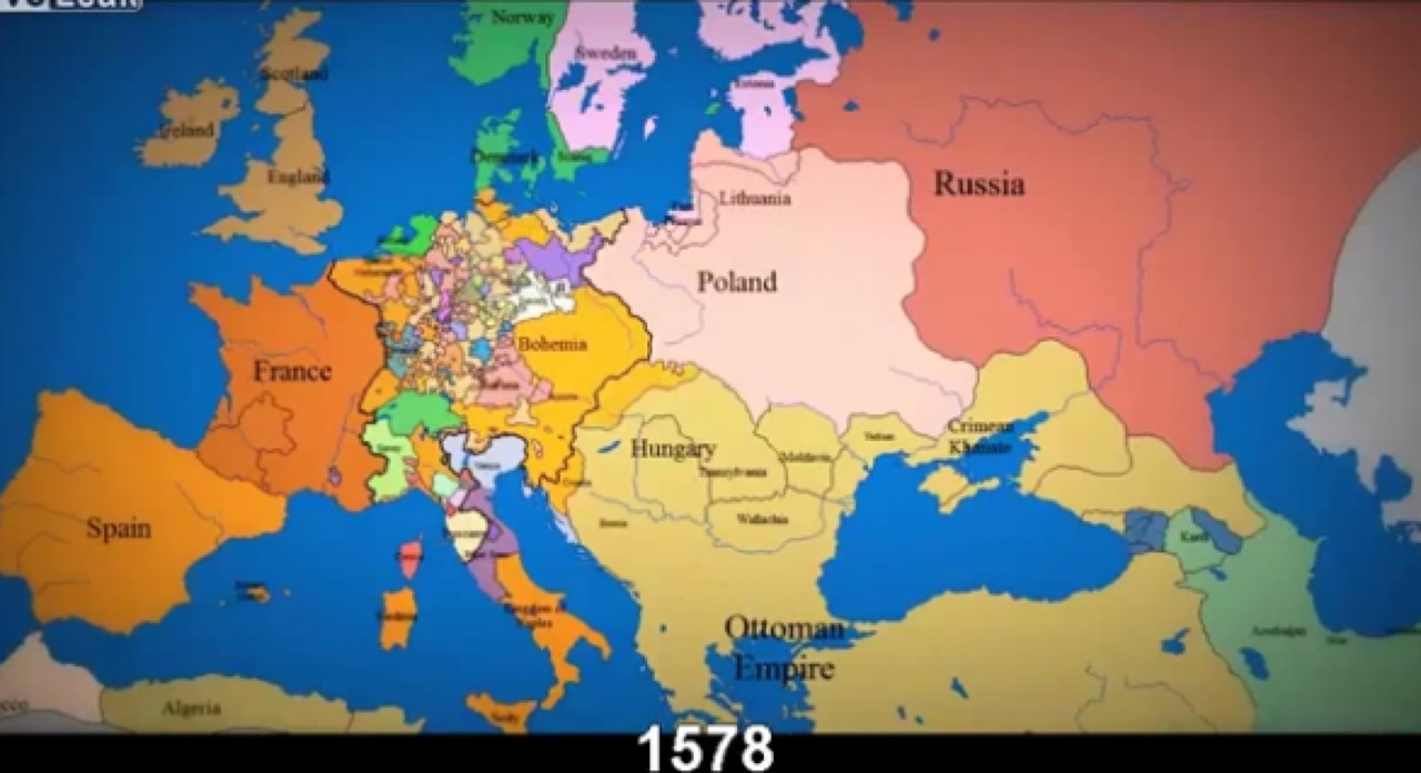 Cum s-au schimbat granițele Europei în ultimii 1.000 de ani
