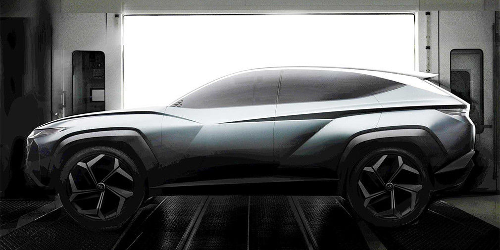 Hyundai показал новый кроссовер на видео.