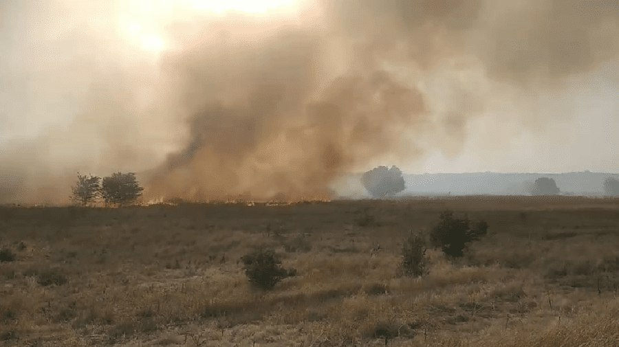 В Бельцах больница временно осталась без света из-за возгорания сухой растительности.