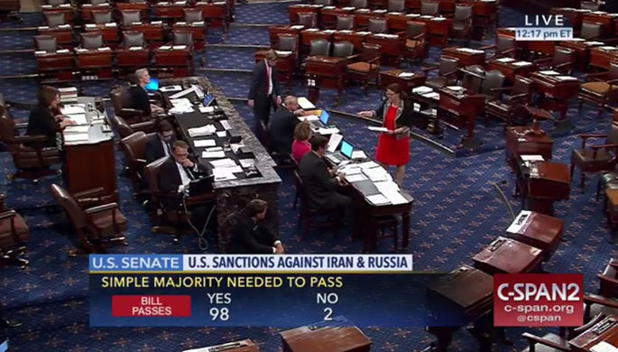 Сенат США ужесточил санкции против России.