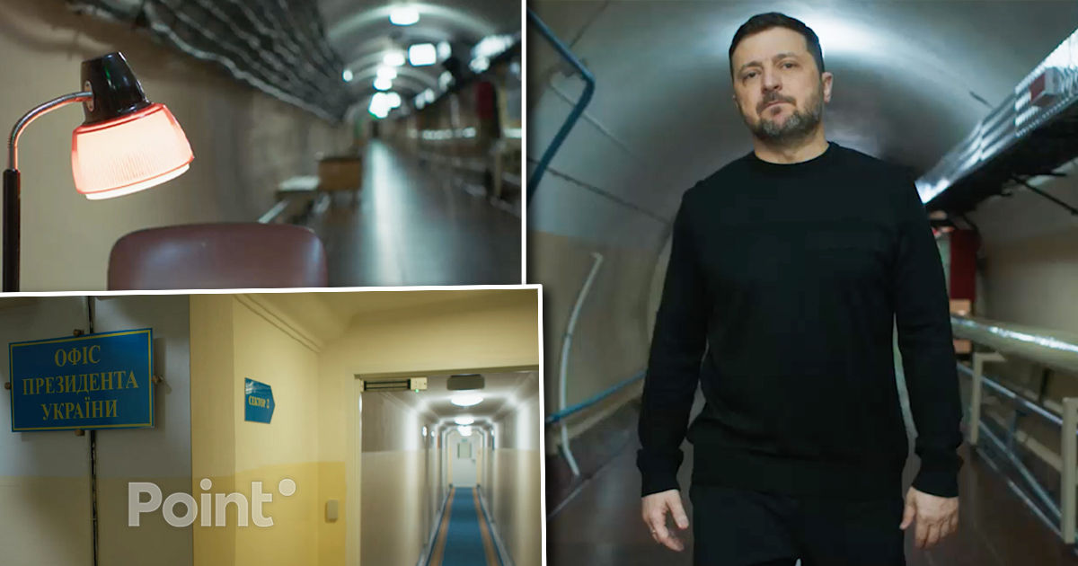 Zelenski a arătat pentru prima dată buncărul de pe strada Bankova.