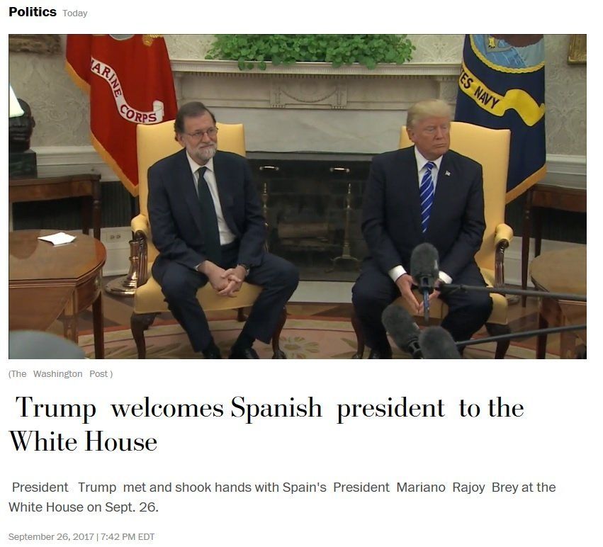 Трамп назвал премьера Испании "президентом" и забыл, как его зовут.