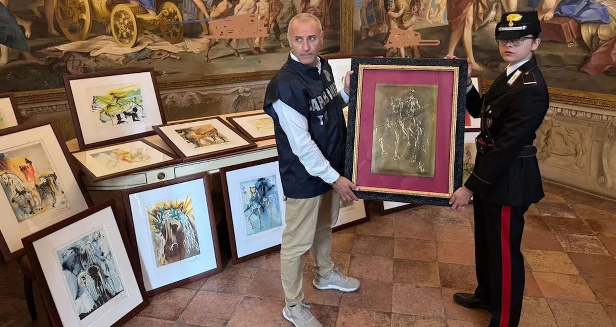 Peste 20 de tablouri ale lui Dali, suspectate a fi false, au fost confiscate în Italia.