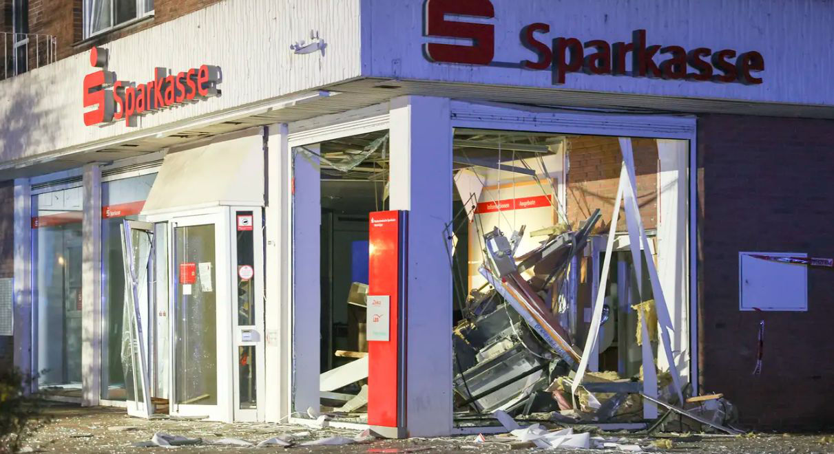 В Германии зарегистрировано рекордное количество подрывов банкоматов.
