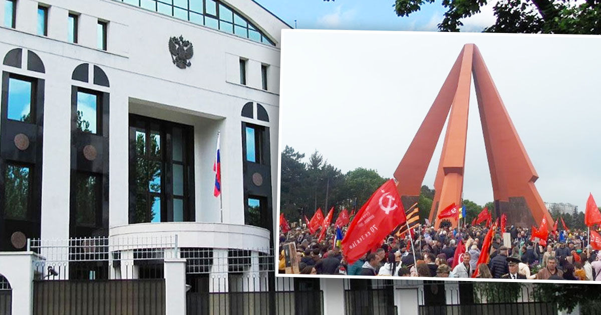 Посольство РФ осудило инициативу PAS о переименовании Дня Победы. Коллаж: Point.md