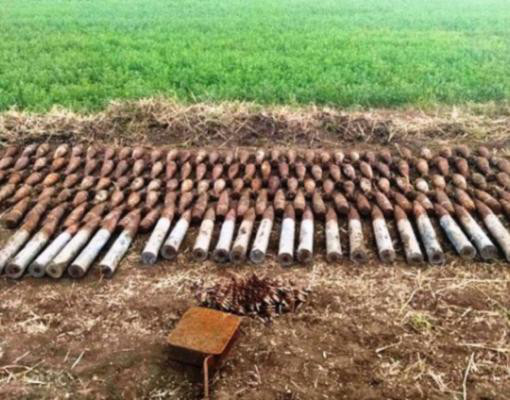 Военные саперы уничтожили в феврале 67 взрывоопасных объектов и более 5 000 патронов.