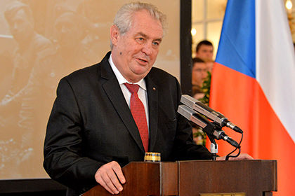 Президент Чехии Милош Земан.