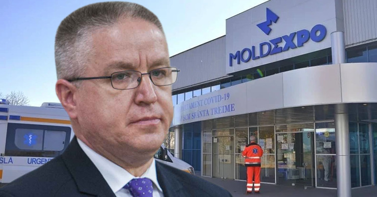 Борис Гылкэ настаивает на установке кислородной станции на Moldexpo. Коллаж: Point.md
