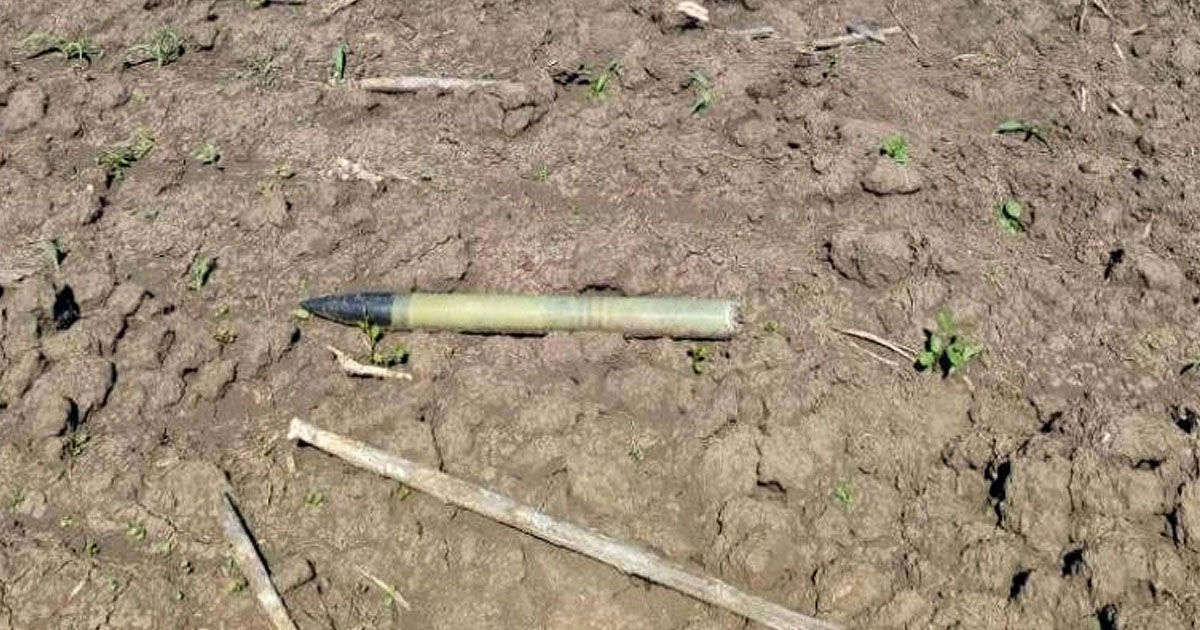 O rachetă antigrindină, descoperită în raionul Glodeni.