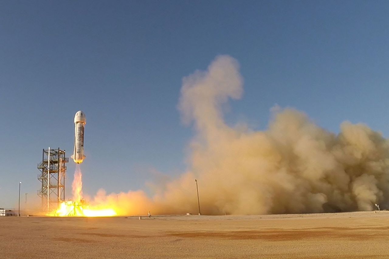 Старт ракеты New Shepard состоялся в Западном Техасе.