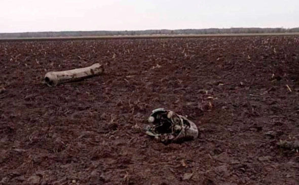 Части зенитной ракеты на территории Беларуси.