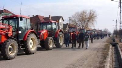 Agricultorii au protestat in toata tara si pe 27 martie, dar nu au blocat niciun drum. Foto: ziare.com