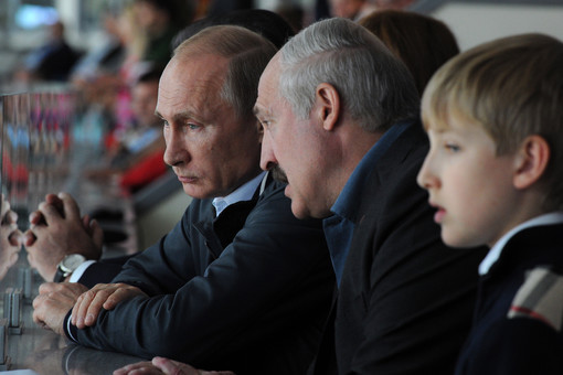 Путин приехал на финал чемпионата мира по хоккею.