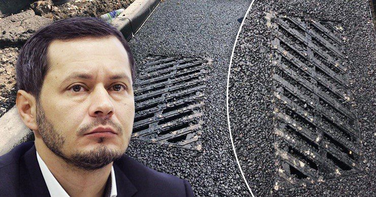 Кодряну раскритиковал ремонт на улице Албишоара. Фото: Point.md