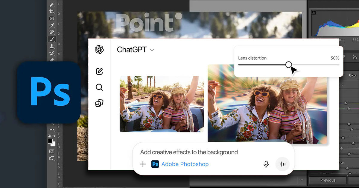 Photoshop și alte instrumente Adobe, acum disponibile în ChatGPT.