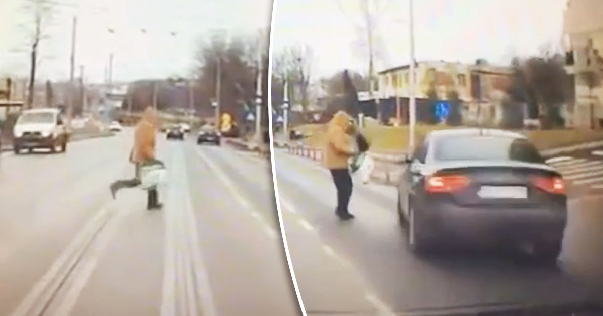 Un pieton din Iași a scăpat ca prin minune datorită reacției șoferului.