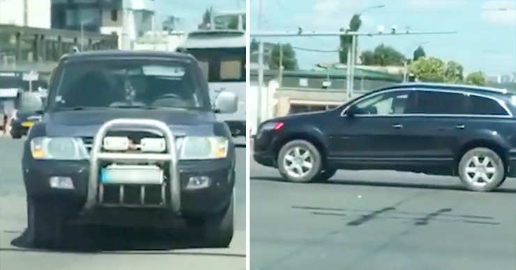 В результате ДТП два автомобиля затруднили движение в самом центре столицы. Коллаж Point.md.