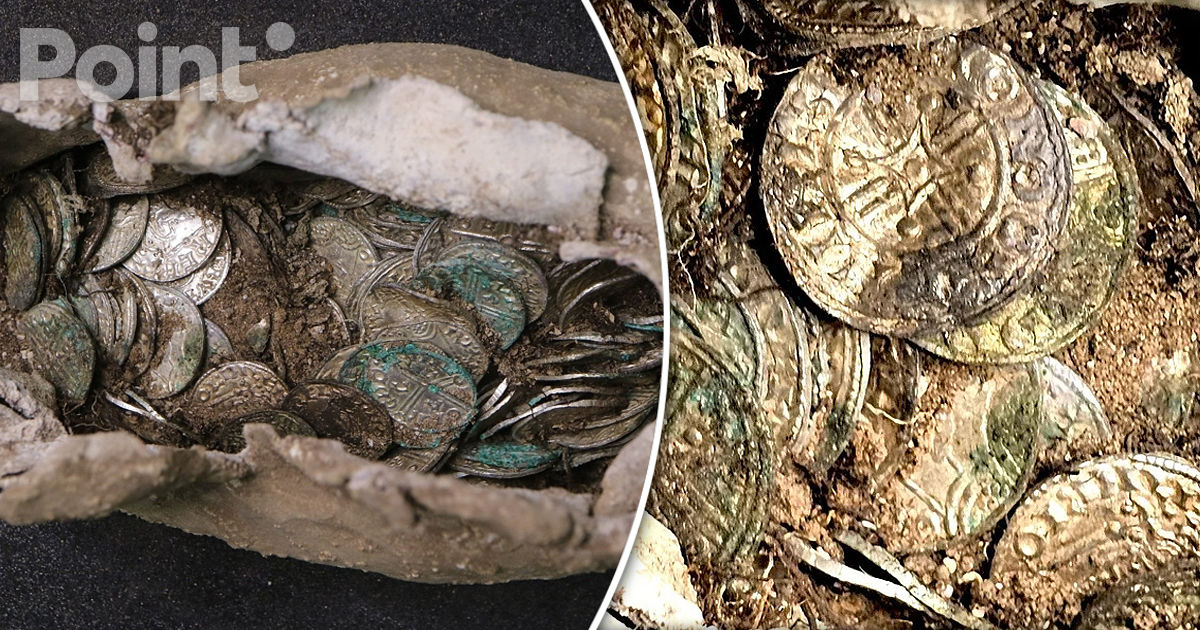 Comoară de o mie de ani: 321 de monede de argint din secolul al XI-lea, descoperite în sudul Angliei.
