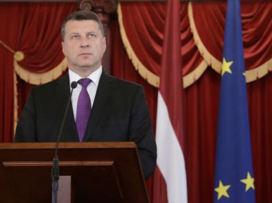 Президент Латвии Раймондс Вейонис.