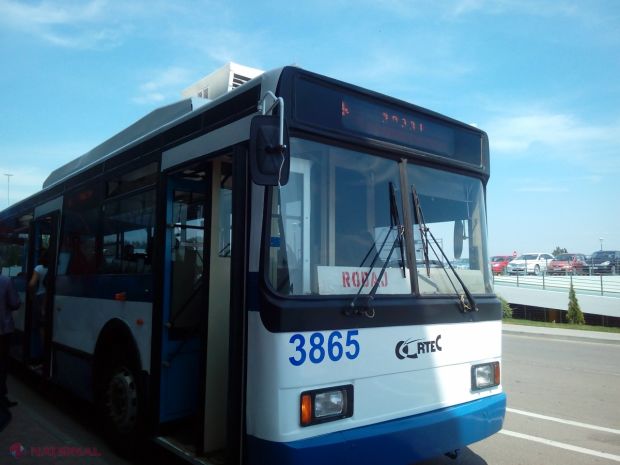 Troleibuzele pe baterii vor începe să circule spre aeroport. Foto: ziarulnational.md