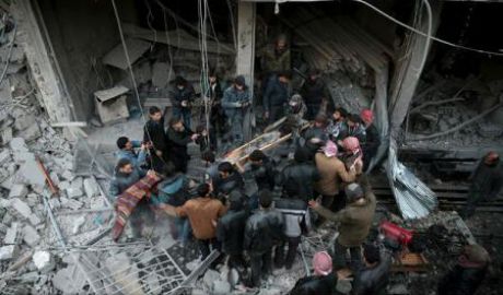 Opt copii au fost uciși într-un bombardament rusesc asupra unei școli din Siria. Foto: reuters.com