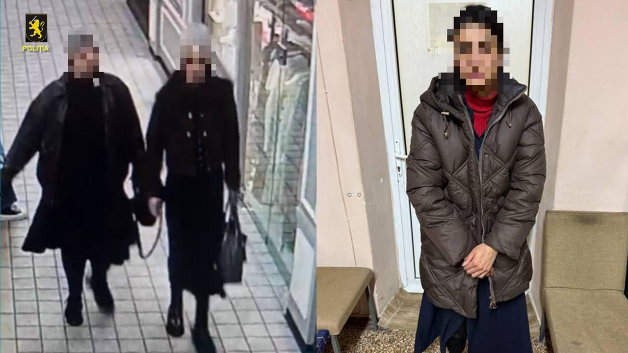 Două femei din Ucraina suspectate de mai multe cazuri de pungășie, reținute în Capitală.
