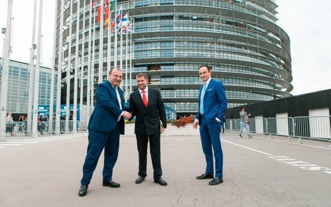 Ilan Șor, în vizită la Parlamentul European.