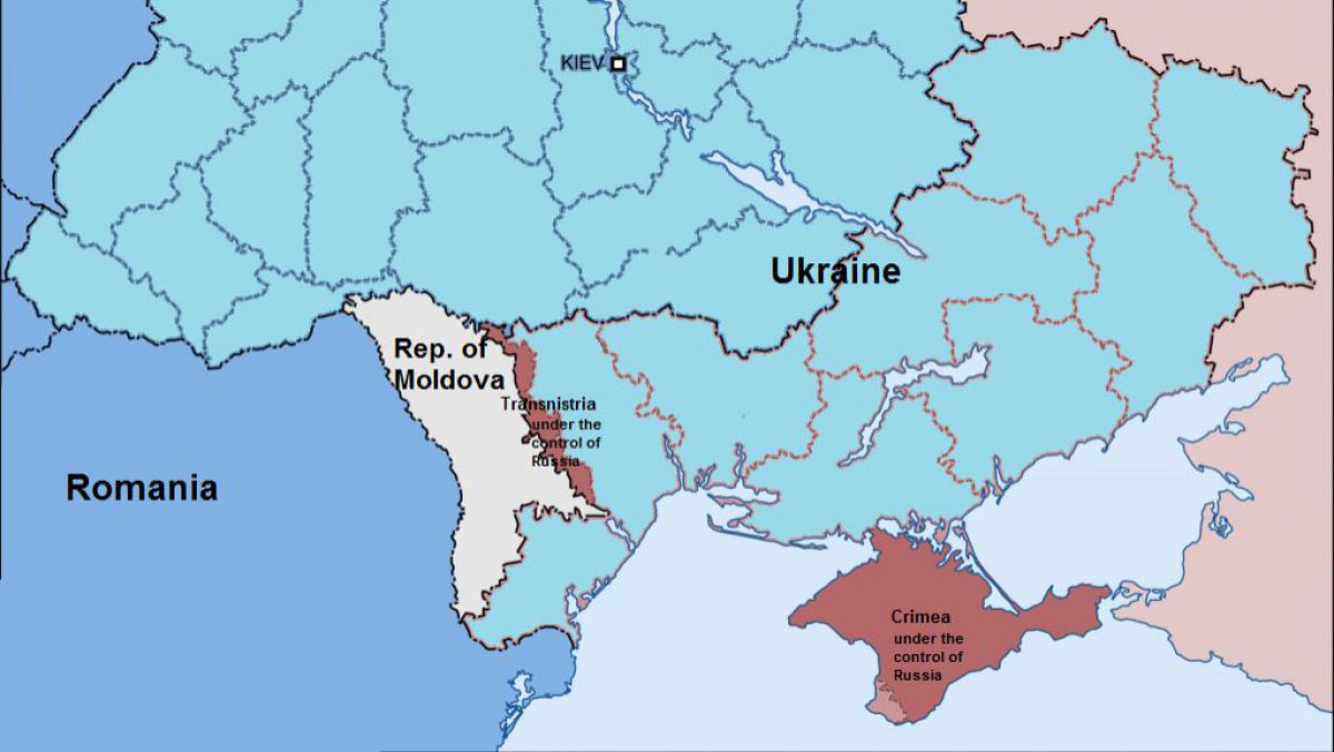 Crimeea și Transnistria sunt zone potențial periculoase pentru Ucraina. Foto: agora.md