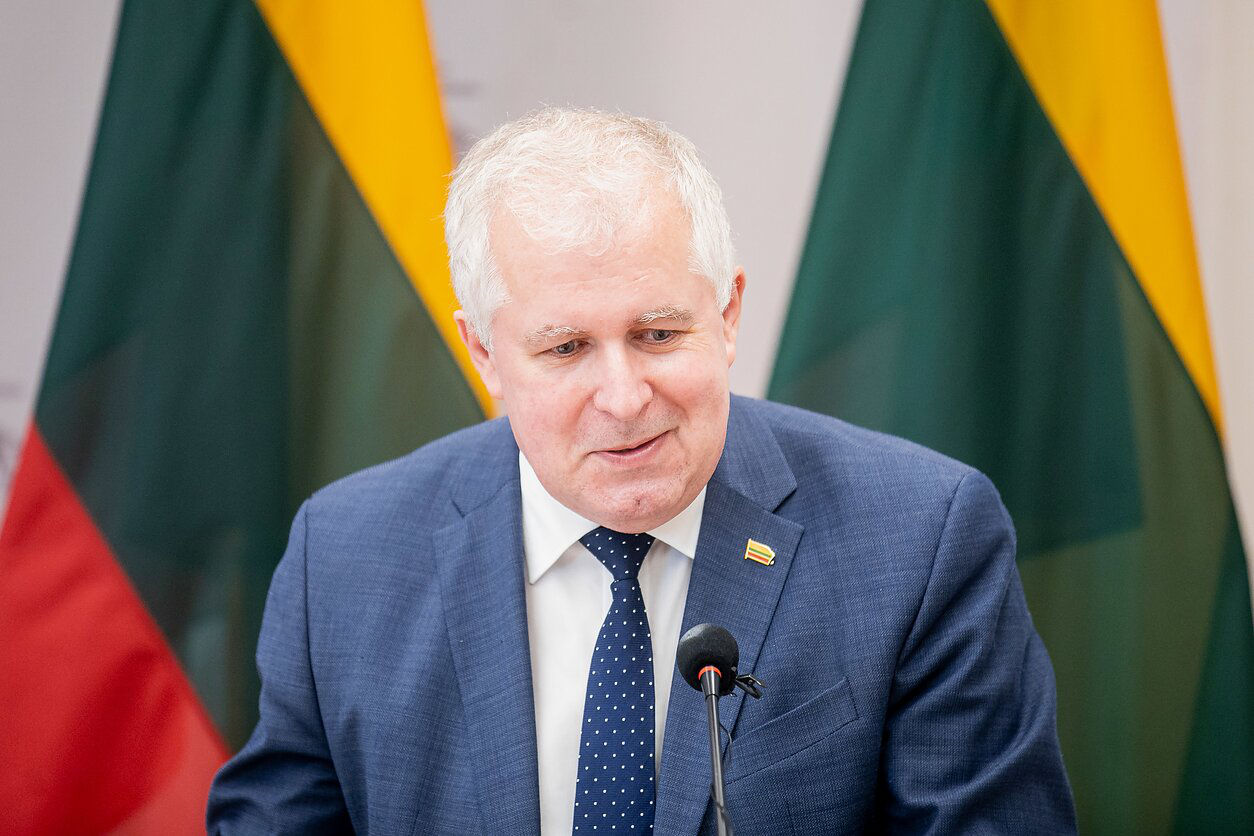 Глава Министерства обороны Литвы Арвидас Анушаускас.