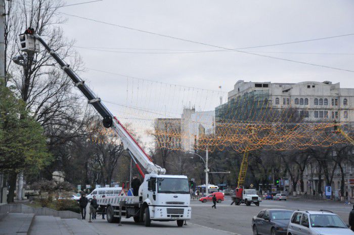 Fără brad de Crăciun în PMAN. Foto: chisinau.md