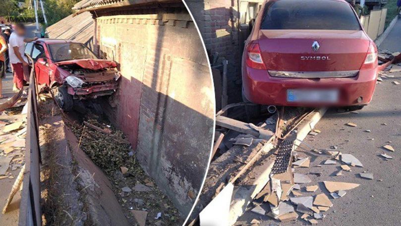 В Сороках водитель врезался в забор дома во время разговора по телефону.