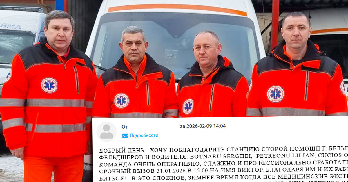 В Бельцах бригада скорой помощи спасла жизнь 62-летнему мужчине.